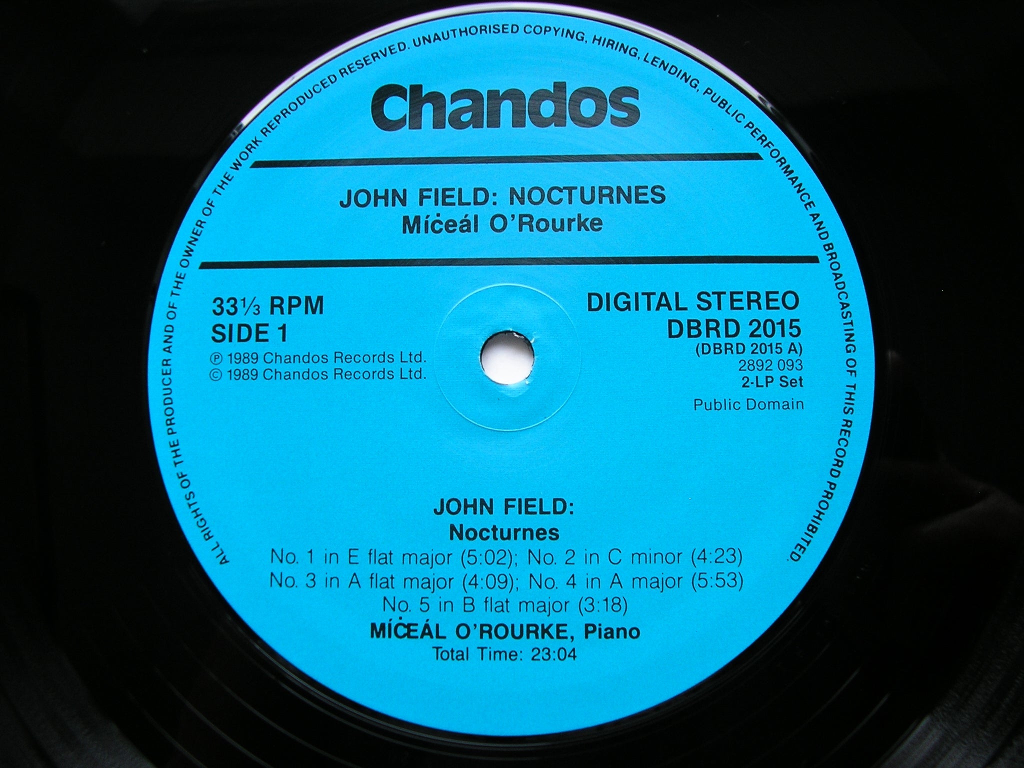 JOHN FIELD: THE COMPLETE NOCTURNES    MICEAL O'ROURKE     DBRD 2015