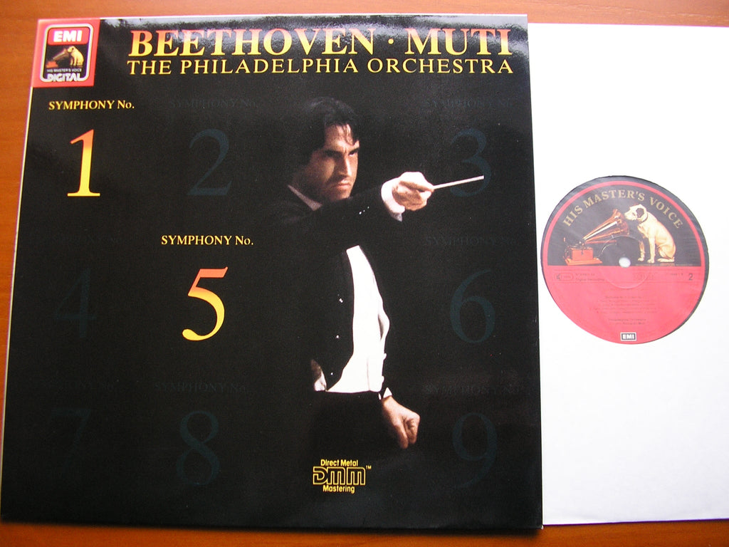 BEETHOVEN: SYMPHONIES Nos. 1 & 5    MUTI / PHILHADELPHIA ORCHESTRA   27 0449