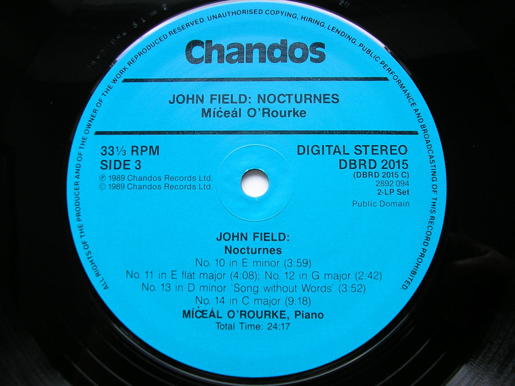 JOHN FIELD: THE COMPLETE NOCTURNES    MICEAL O'ROURKE     DBRD 2015