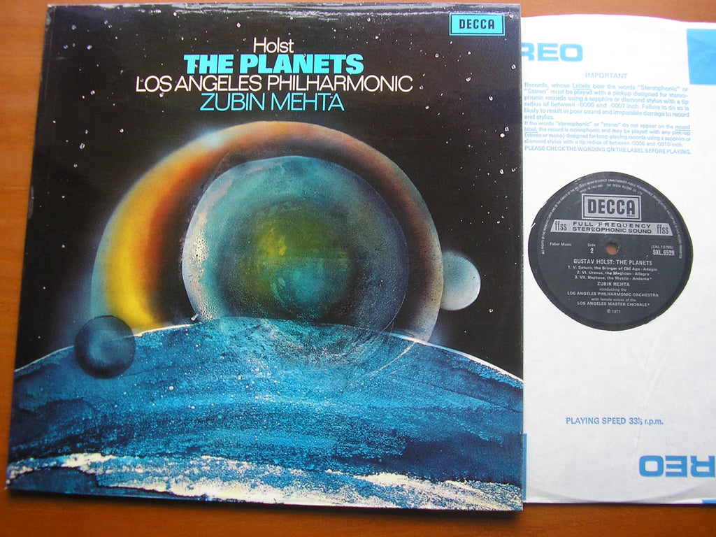 HOLST: THE PLANETS      MEHTA / LOS ANGELES PHILHARMONIC     SXL 6529
