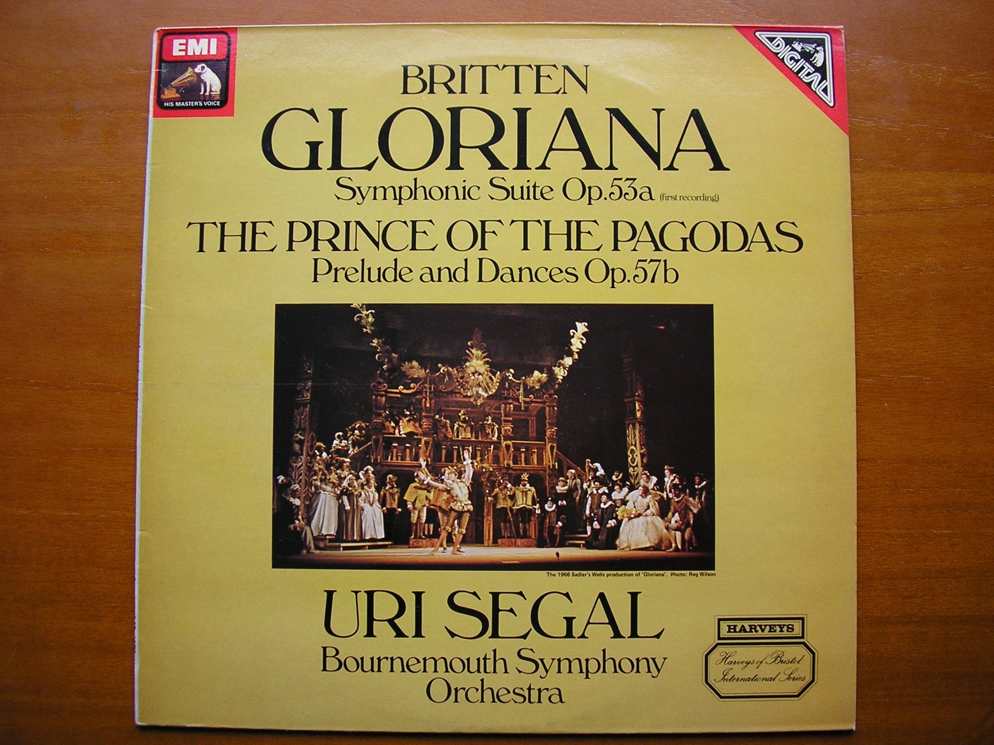 BRITTEN: GLORIANA Symphonic Suite / THE PRINCE OF THE PAGODAS Prelude & Dances    SEGAL / BOURNEMOUTH SYMPHONY   ASD 4073