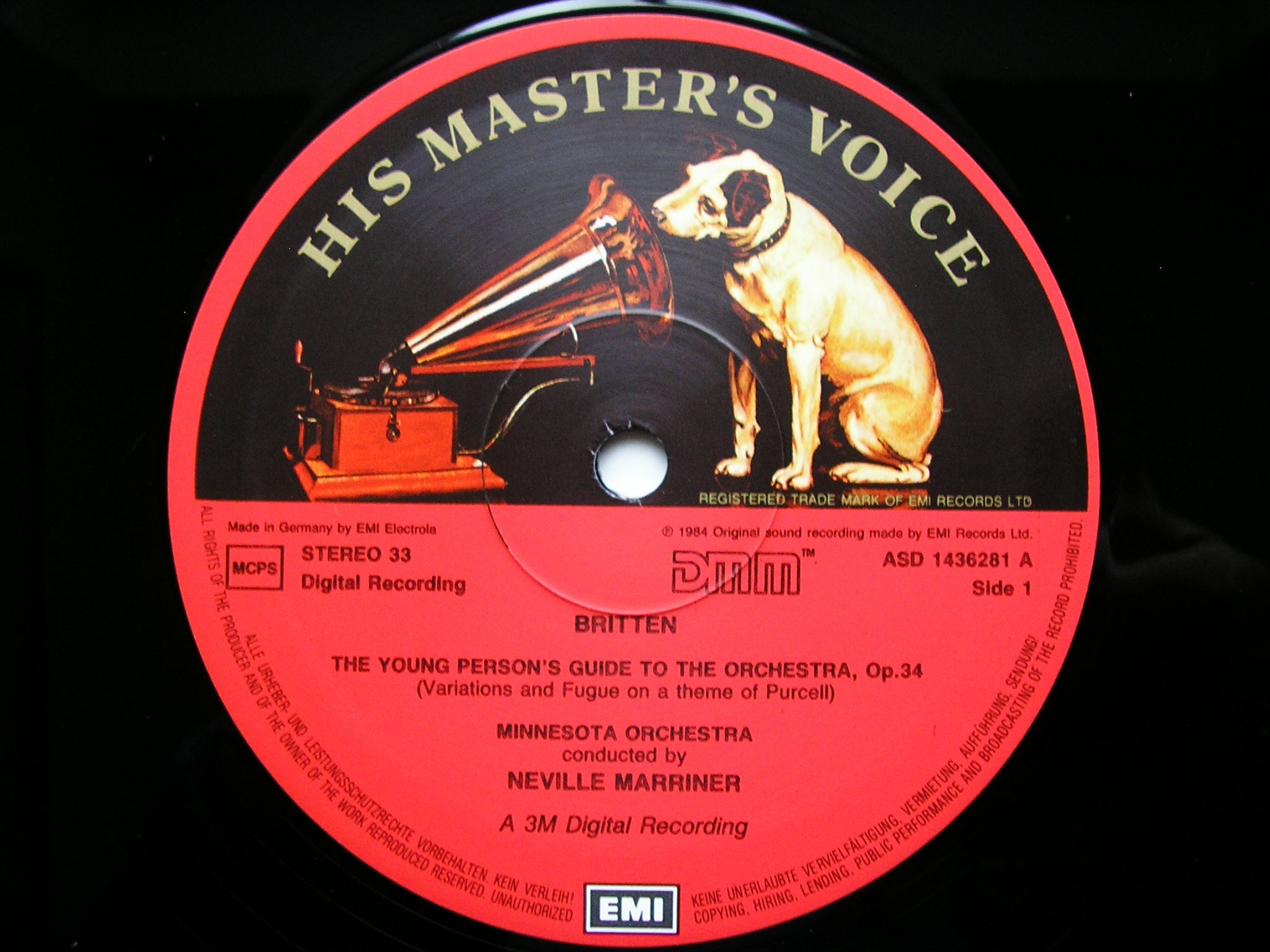 BRITTEN: YOUNG PERSON'S GUIDE TO THE ORCHESTRA / FOUR SEA INTERLUDES      MARRINER / MINNESOTA ORCHESTA    ASD 1436281