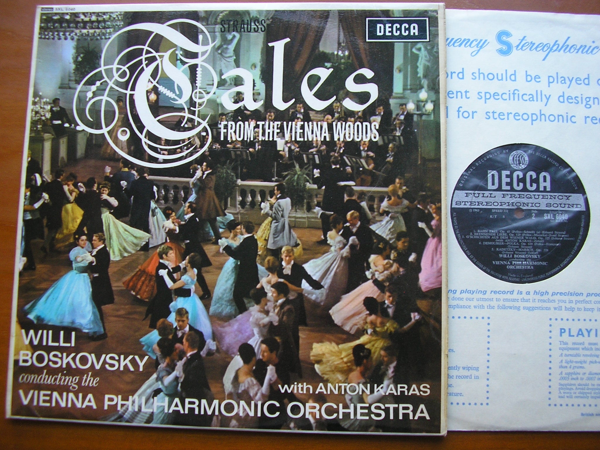SXL 6040 TALES FROM THE VIENNA WOODS: Music of the Strauss Family BOSKOVSKY / VIENNA PHILHARMONIC