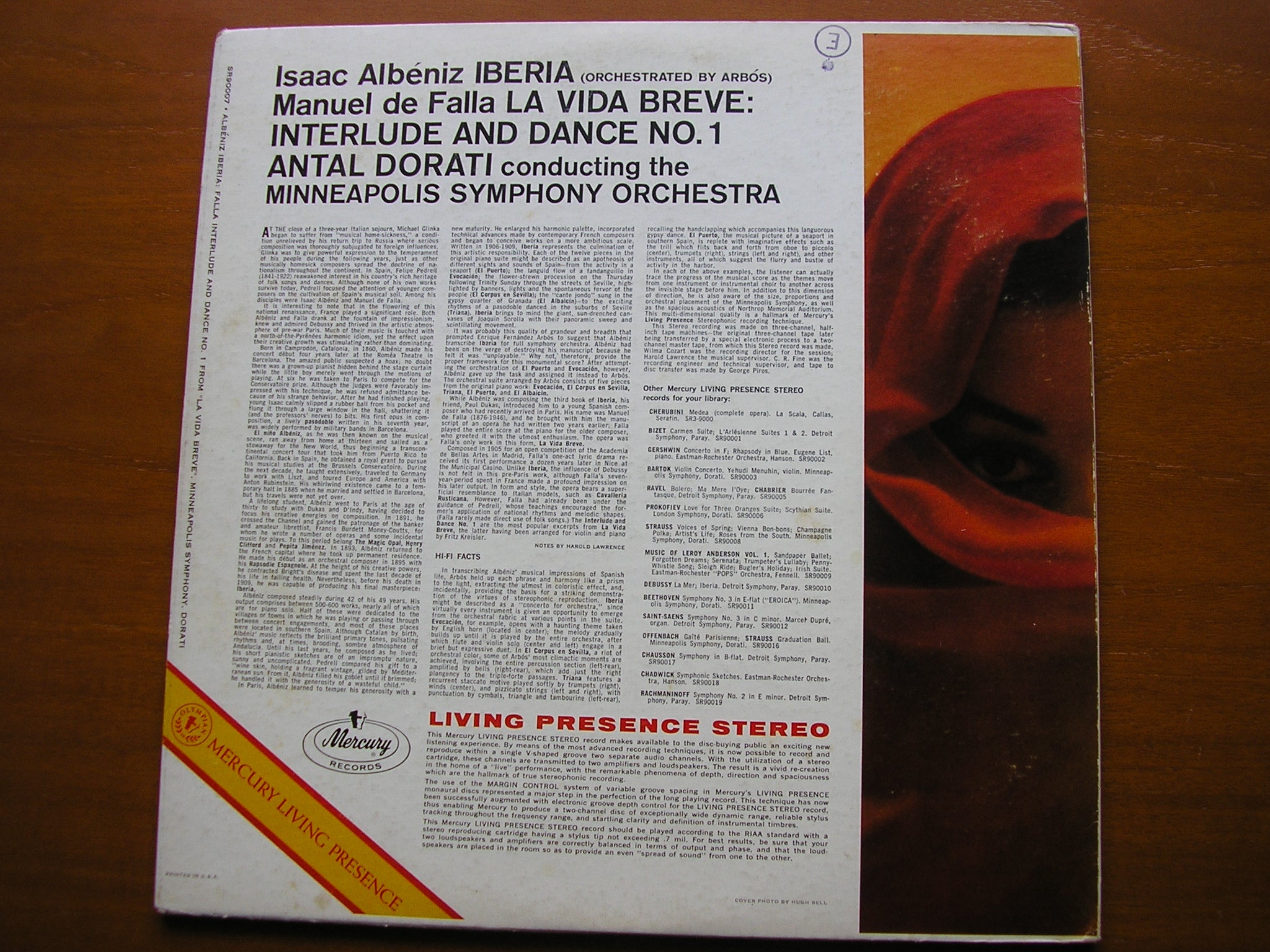 ALBENIZ: IBERIA / FALLA: LA VIDA BREVE Interlude & Dance      DORATI / MINNEAPOLIS SYMPHONY   SR90007