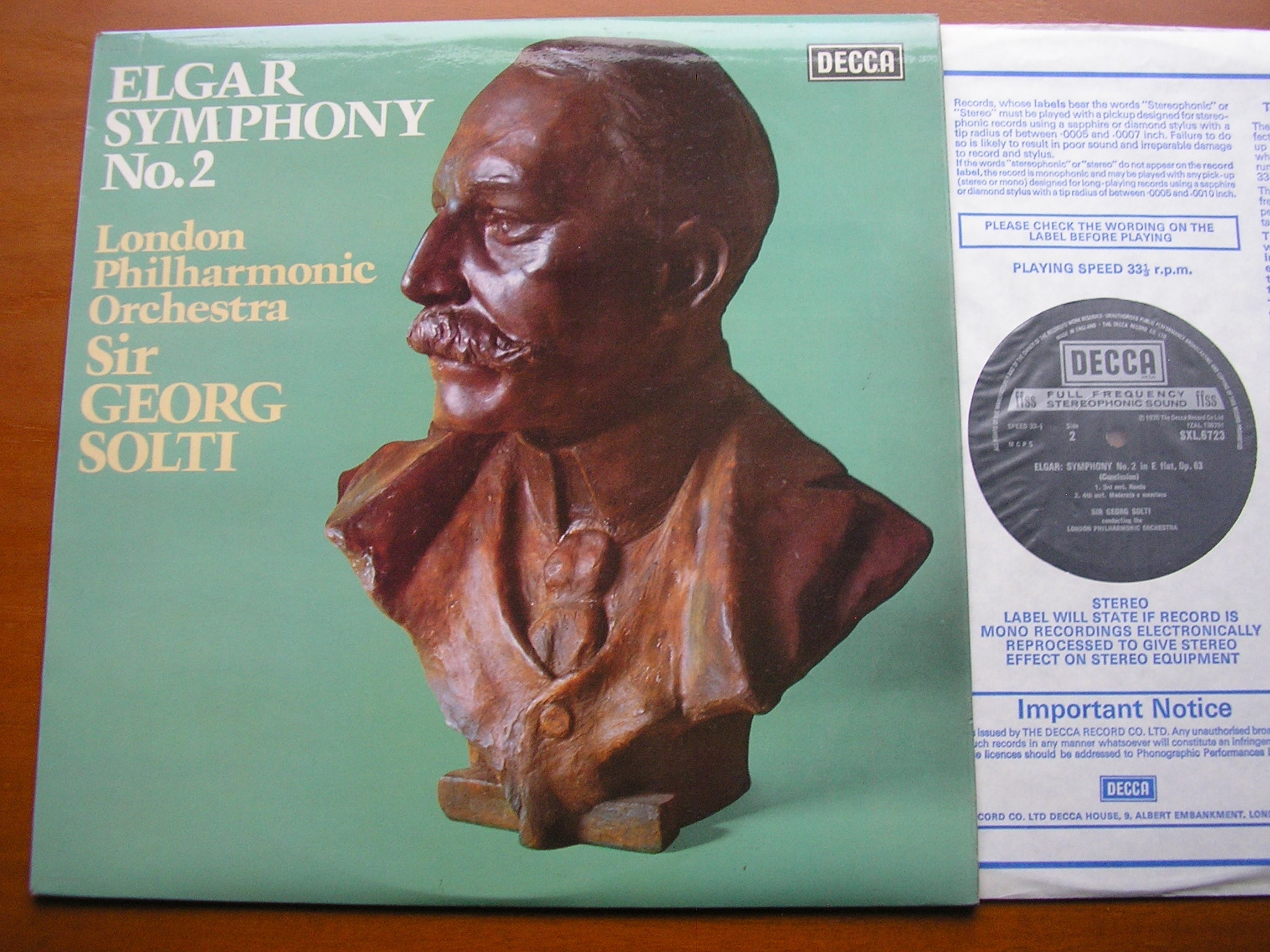 SXL 6723 ELGAR: SYMPHONY No. 2 SOLTI / LONDON PHILHARMONIC