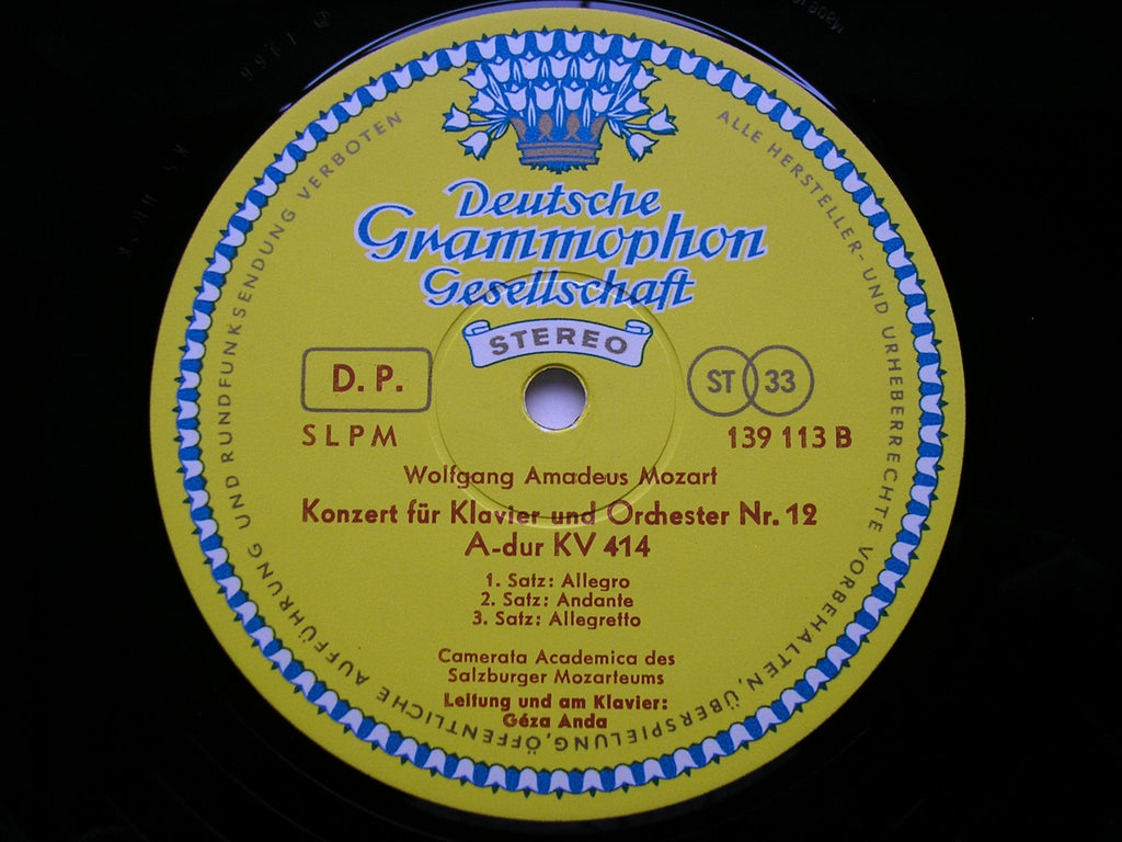 MOZART: THE PIANO CONCERTOS  GEZA ANDA / CAMERATA ACADEMICA DES SALZBURGER MOZARTEUMS   12 LP SET