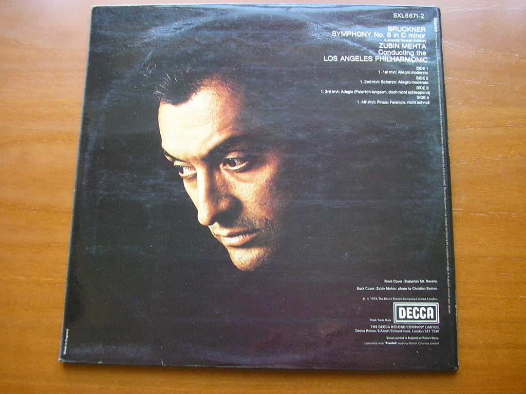 SXL 6671 / 2 BRUCKNER: SYMPHONY No. 8 MAAZEL / LOS ANGELES PHILHARMONIC 2LP