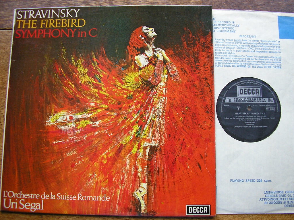STRAVINSKY: THE FIREBIRD / SYMPHONY in C       SEGAL / SUISSE ROMANDE      SXL 6582