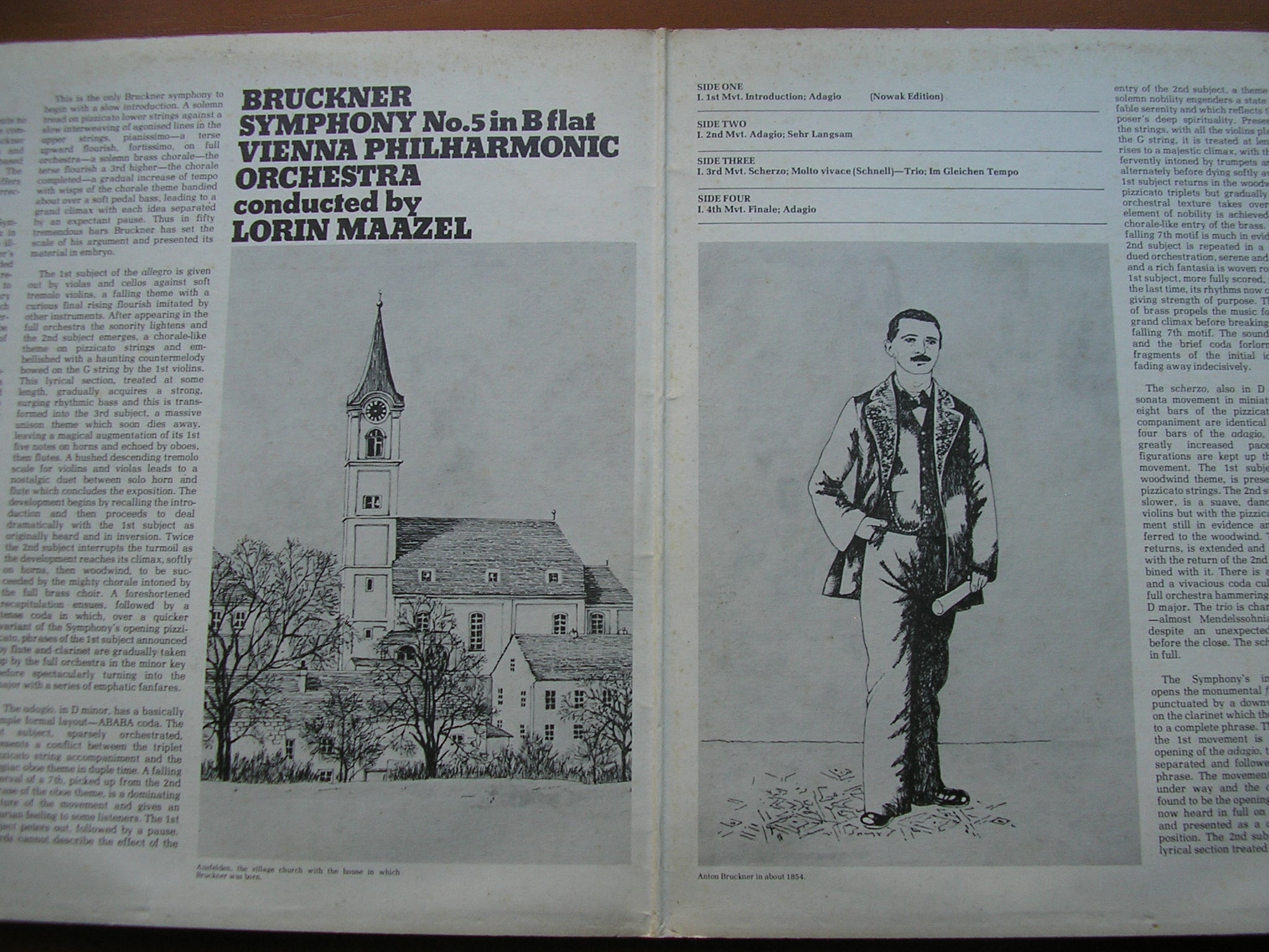 SXL 6688 / 7 BRUCKNER: SYMPHONY No. 5 MAAZEL / VIENNA PHILHARMONIC 2LP