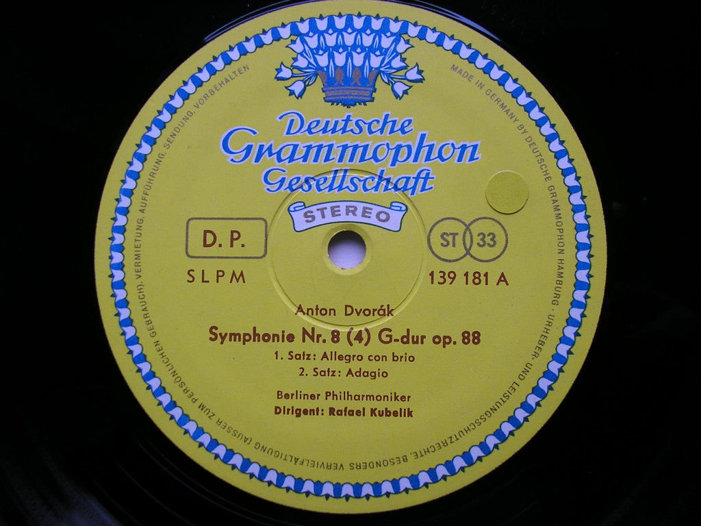 DVORAK: SYMPHONY No. 8    KUBELIK / BERLIN PHILHARMONIC    139 181
