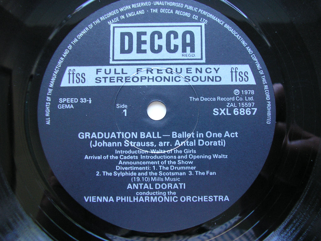 SXL 6867 STRAUSS - DORATI: GRADUATION BALL ANTAL DORATI / VIENNA PHILHARMONIC
