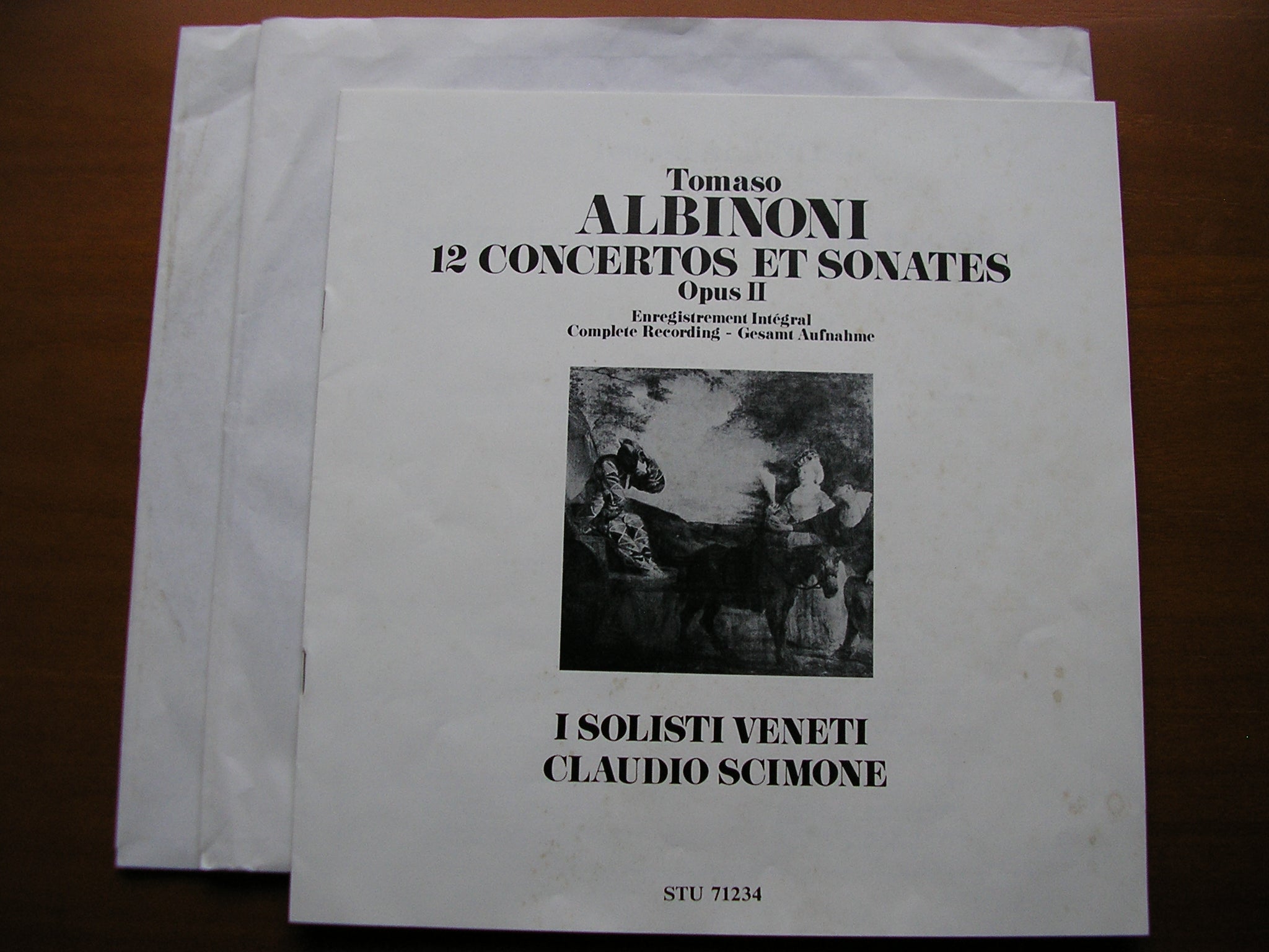 ALBINONI: TWELVE CONCERTOS & SONATAS Op. 11       I SOLOISTI VENETI / SCIMONE   2LP    STU 71234