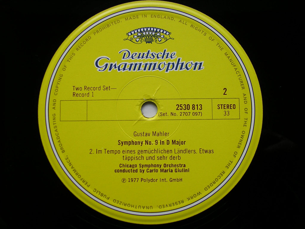 MAHLER: SYMPHONY No. 9      GIULINI / CHICAGO SYMPHONY    2707 097