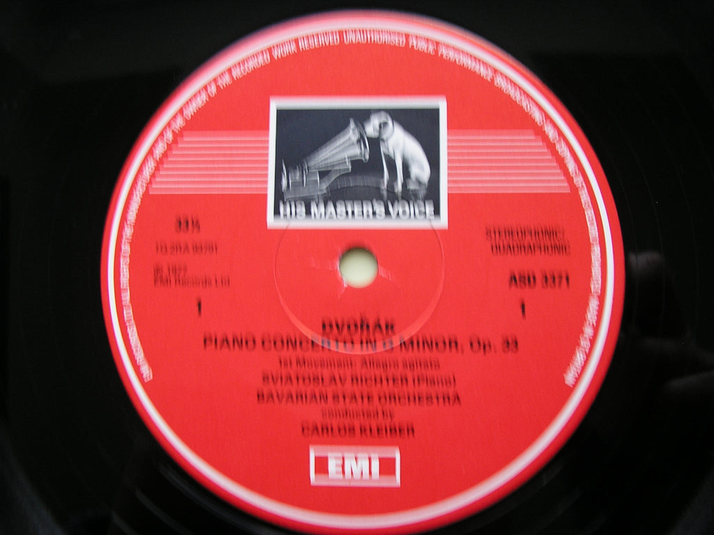 DVORAK: PIANO CONCERTO   RICHTER / BAVARIAN STATE ORCHESTRA / KLEIBER    ASD 3371