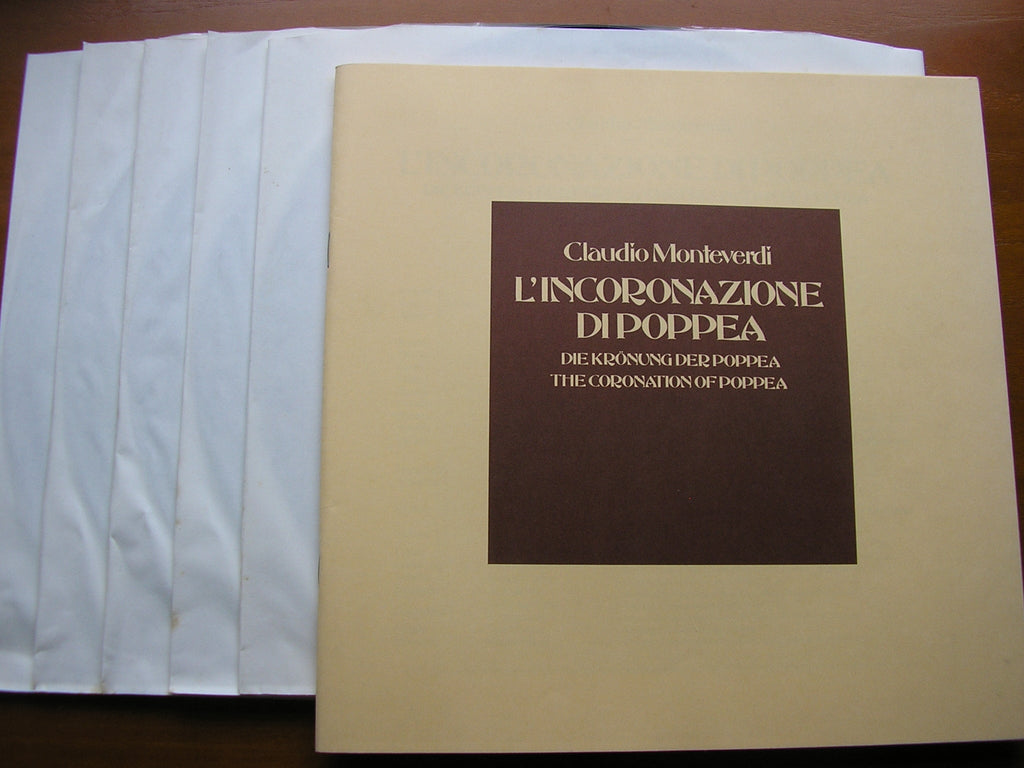MONTEVERDI: THE CORONATION OF POPPEA     SOLOISTS / CONCENTUS MUSICUS VIENNA / HARNONCOURT   5LP      6.35247