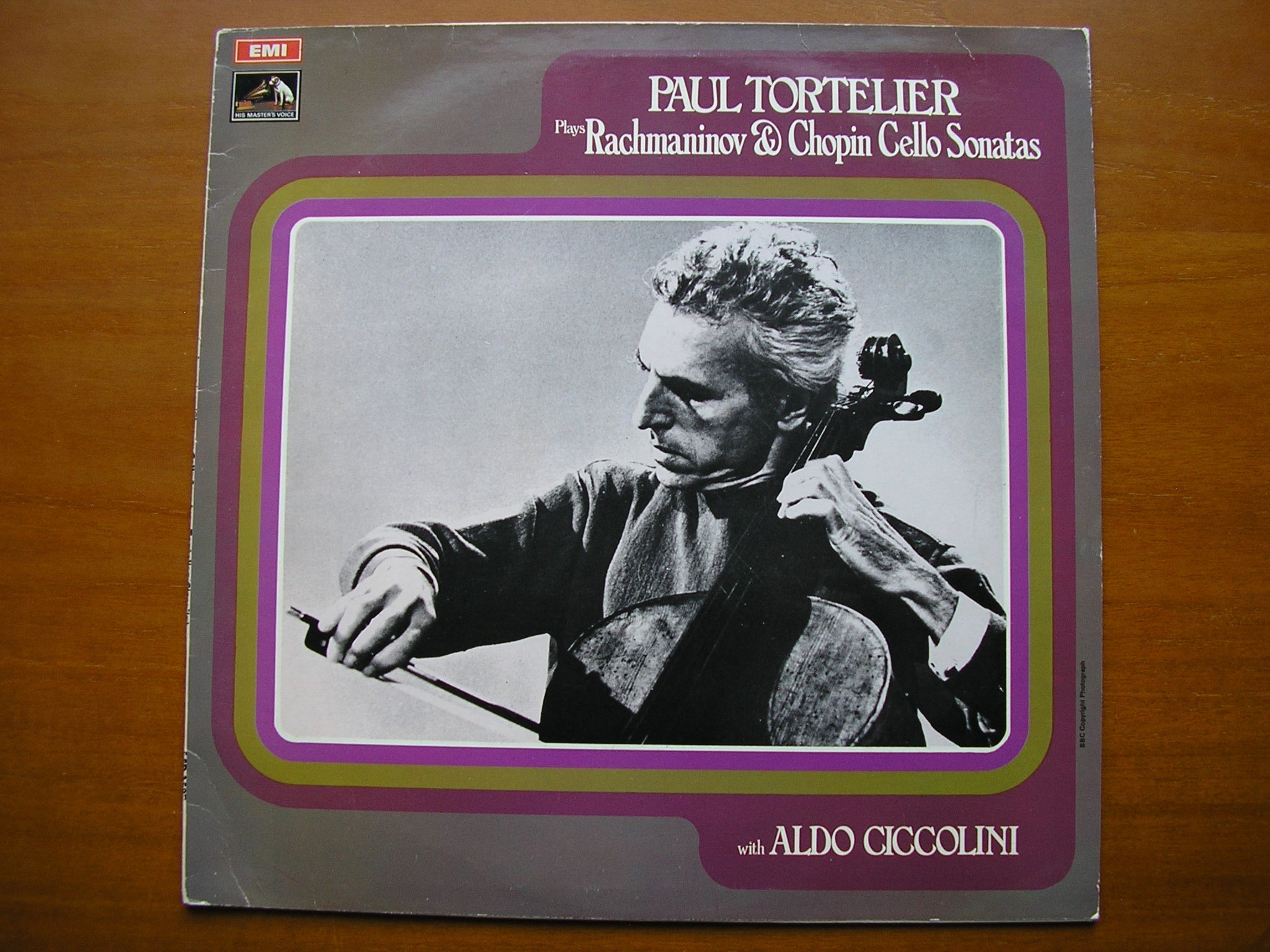 RACHMANINOV: CELLO SONATA / CHOPIN: CELLO SONATA    TORTELIER / CICCOLINI      ASD 2587