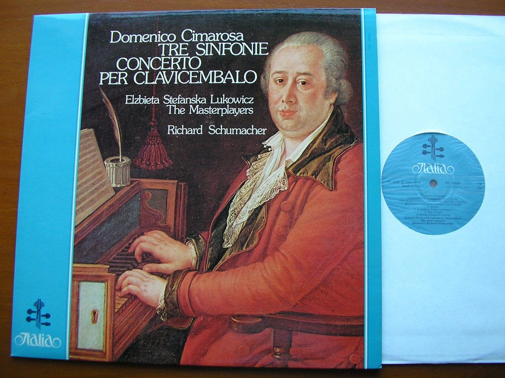 CIMAROSA: THREE SYMPHONIES / HARPSICHORD CONCERTO    ELZBIETA LUKOWICZ / THE MASTERPLAYERS / RICHARD SCHUMACHER    ITL 70032