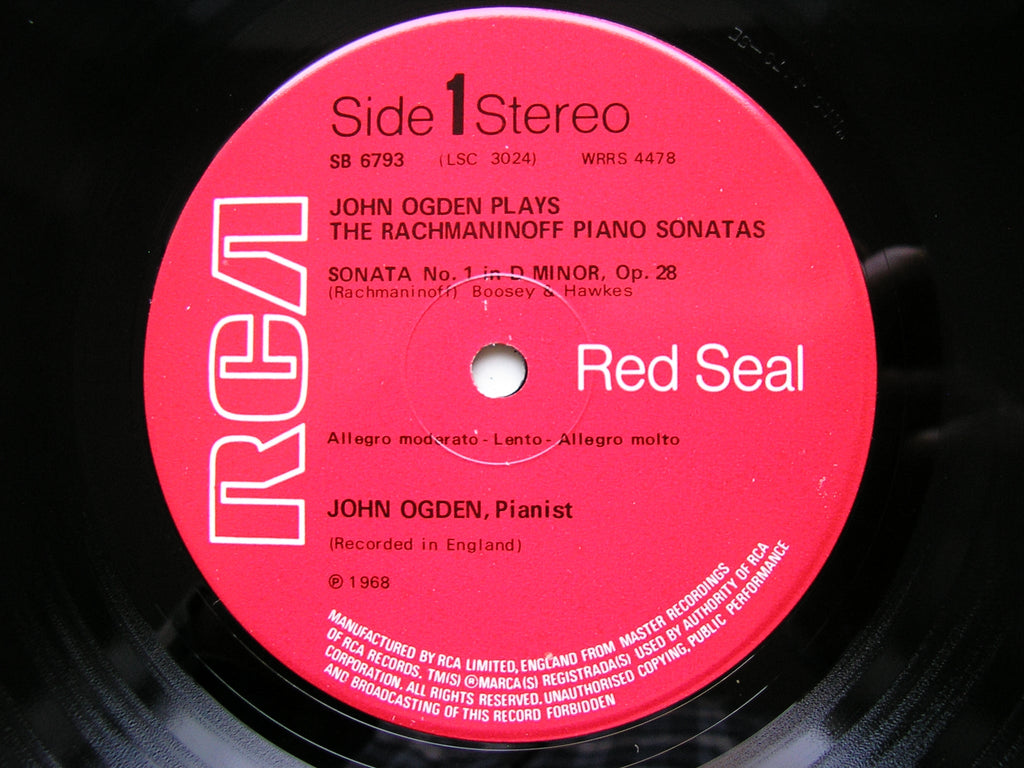 RACHMANINOV: THE TWO PIANO SONATAS     JOHN OGDON      SB 6793