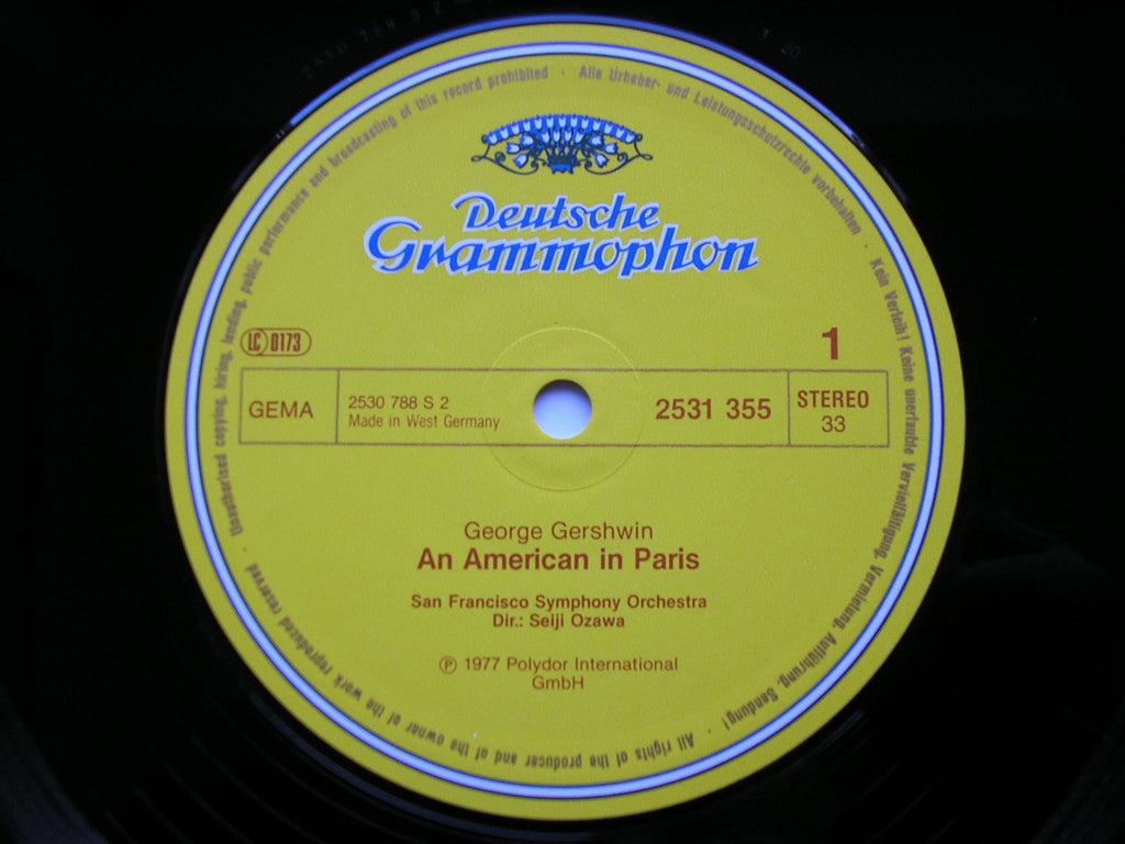 GERSHWIN: AN AMERICAN IN PARIS / BERNSTEIN: SYMPHONIC DANCES FROM WEST SIDE STORY / SAN FRANCISCO SYMPHONY / OZAWA    2531 355