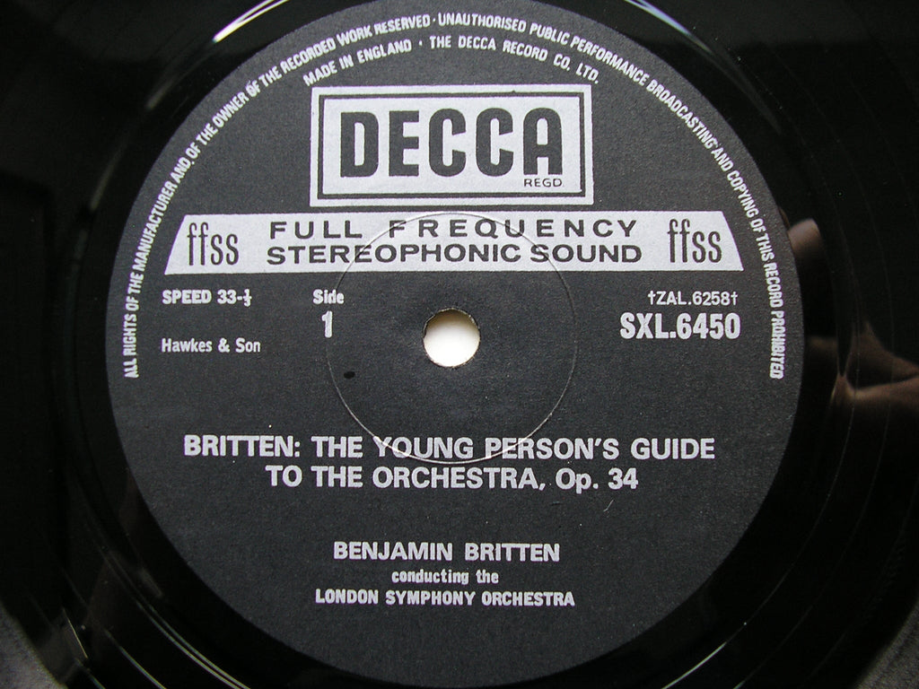 BRITTEN: YOUNG PERSON'S  GUIDE / VARIATIONS ON A  THEME OF FRANK BRIDGE      LSO / ECO / BRITTEN
