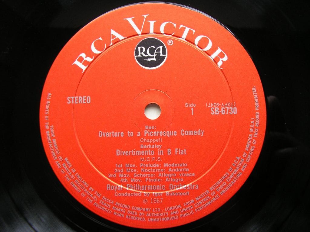 BAX / BERKELEY / BENNETT: ORCHESTRAL WORKS       BUKETOFF / ROYAL PHILHARMONIC      SB 6730