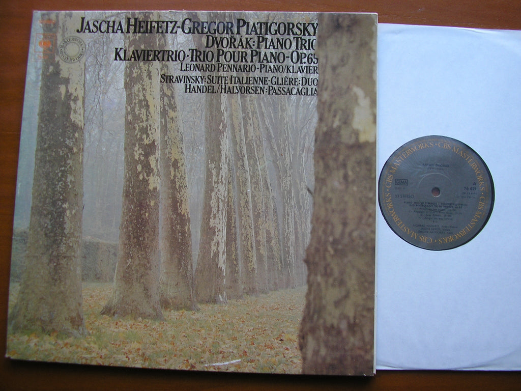 DVORAK: PIANO TRIO Op. 65 / STRAVINSKY / GLIERE / HANDEL    HEIFETZ / PIATIGORSKY / PENNARIO      76421