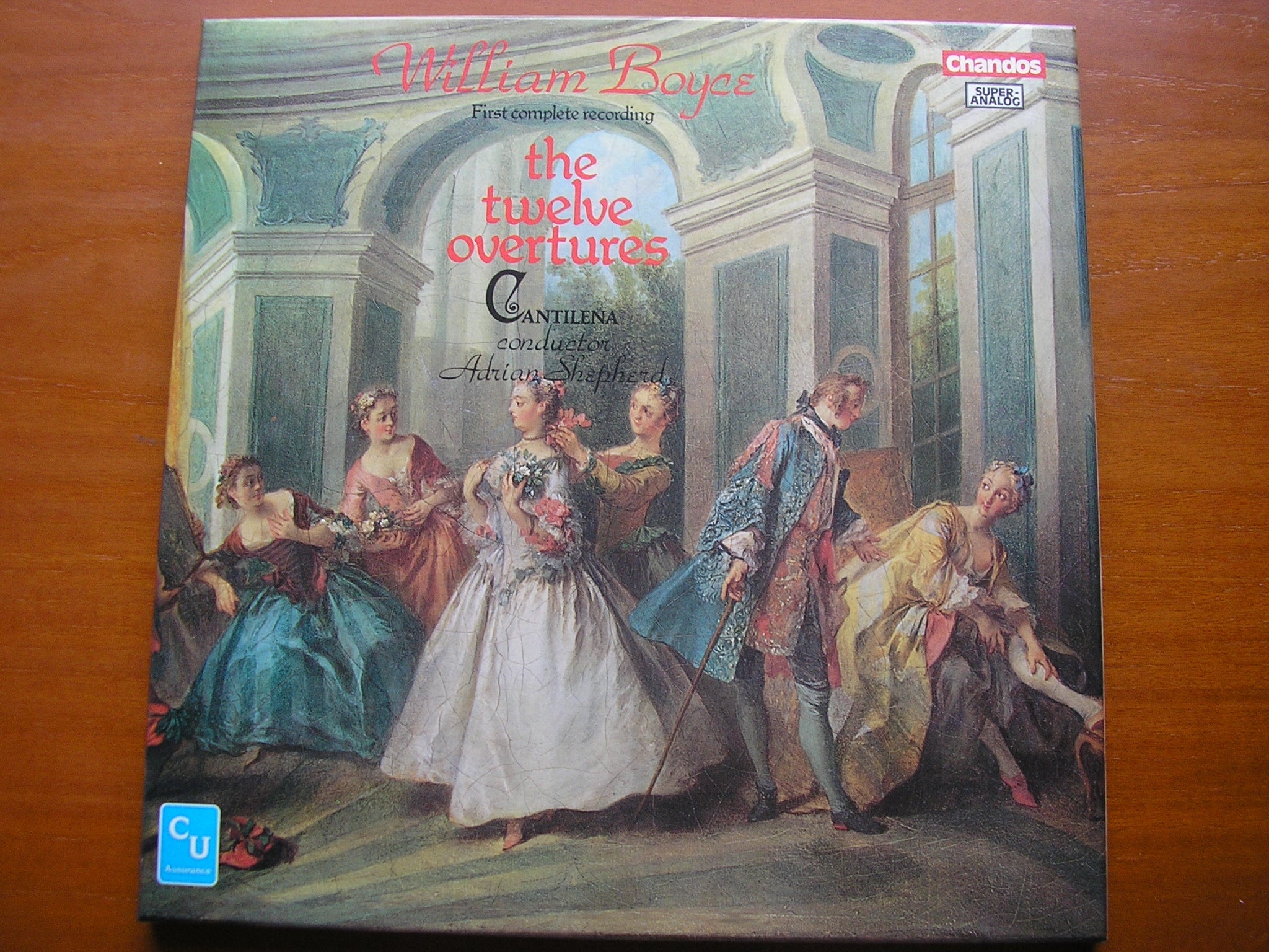 BOYCE: 12 SYMPHONIES     CANTILENA / ADRIAN SHEPHERD    DBR 2002