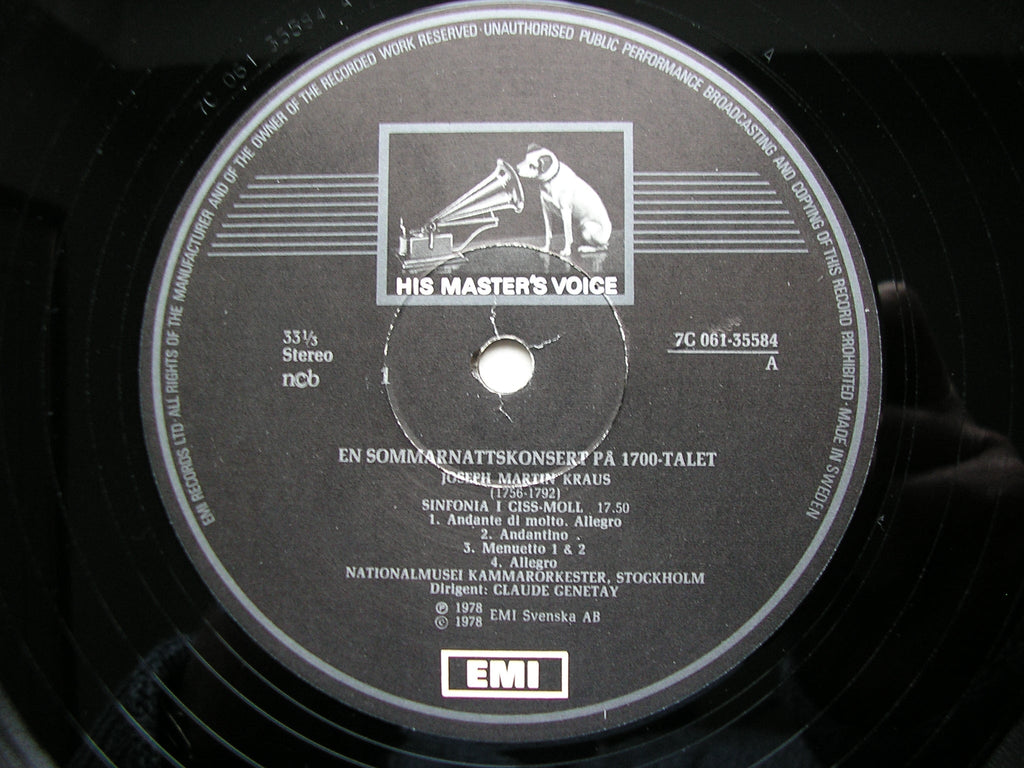 ROMAN / KRAUS / JOHNSEN: ORCHESTRAL MUSIC    STOCKHOLM CHAMBER ORCHESTRA / GENETAY     061 - 35584