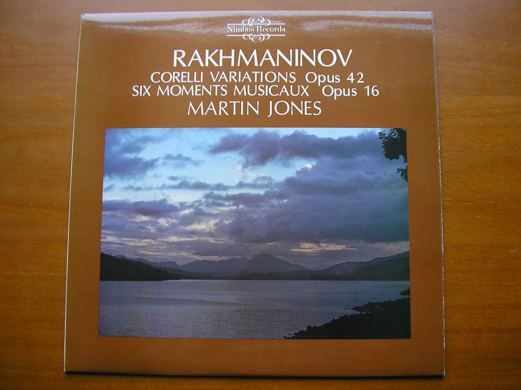 RACHMANINOV: CORELLI VARIATIONS / SIX MOMENTS MUSICAUX Op. 16     MARTIN JONES      NIMBUS 2105