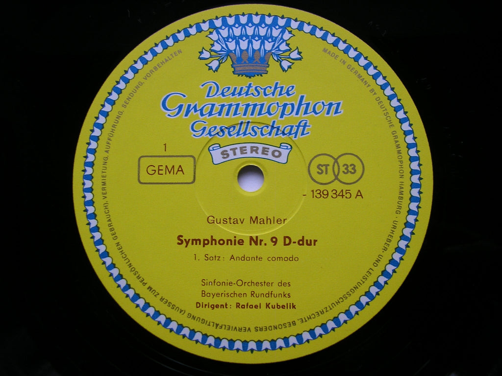 MAHLER: THE NINE SYMPHONIES     SOLOISTS / KUBELIK / BAVARIAN RADIO SYMPHONY / BERLIN PHILHARMONIC       16 LP