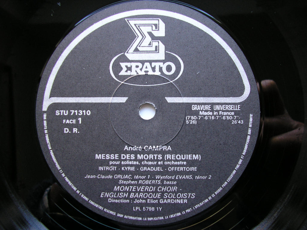 CAMPRA: MESSE DES MORTS (Requiem)      SOLOISTS / ENGLISH BAROQUE SOLOISTS / GARDINER     STU 71310