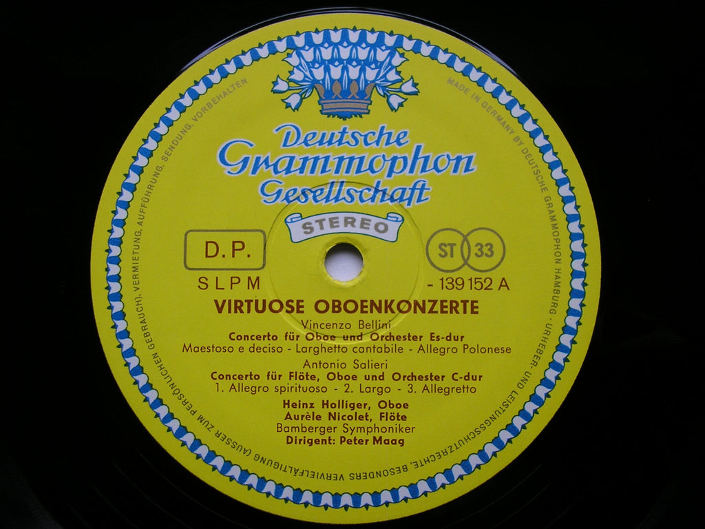 OBOE CONCERTOS: BELLINI / CIMAROSA / SALIERI / DONIZETTI      HOLLIGER / BAMBERG SYMPHONY / MAAG     139 152