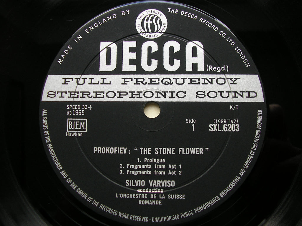 PROKOFIEV: THE STONE FLOWER       SILVIO VARVISO / SUISSE ROMANDE      SXL 6203