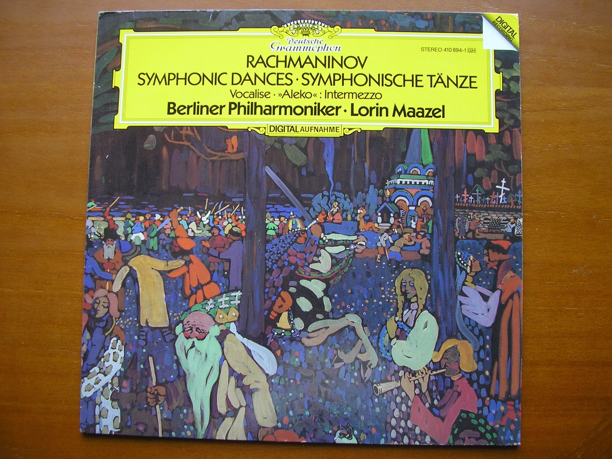 RACHMANINOV: SYMPHONIC DANCES / VOCALISE / INTERMEZZO      MAAZEL / BERLIN PHILHARMONIC    410 894