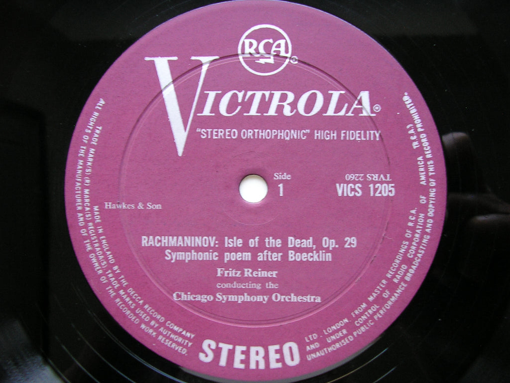 RACHMANINOV: ISLE OF THE DEAD / LISZT: TODTENTANZ / MEPHISTO WALTZ     JANIS / CHICAGO SYMPHONY / REINER     VICS 1205