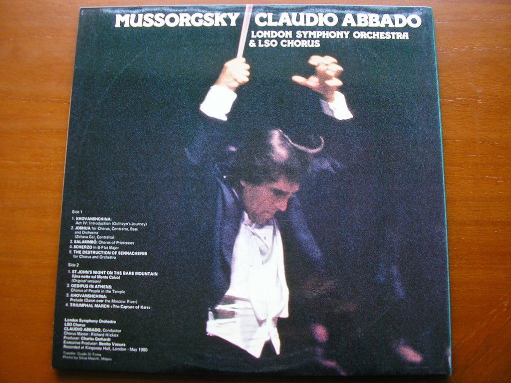 MUSSORGSKY: NIGHT ON THE BARE MOUNTAIN  Original Version    CLAUDIO ABBADO / LONDON SYMPHONY   RL 31540