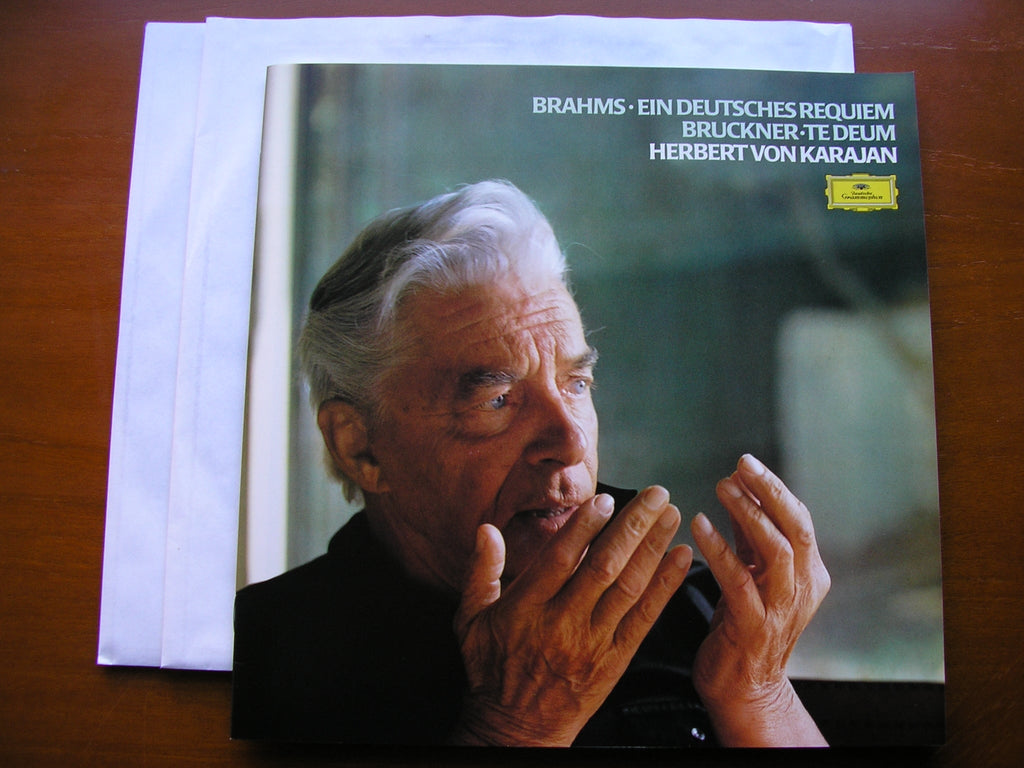 BRAHMS: EIN DEUTSCHES REQUIEM / BRUCKNER: TE DEUM     SOLOISTS / VIENNA PHILHARMONIC / KARAJAN    2LP    410 521