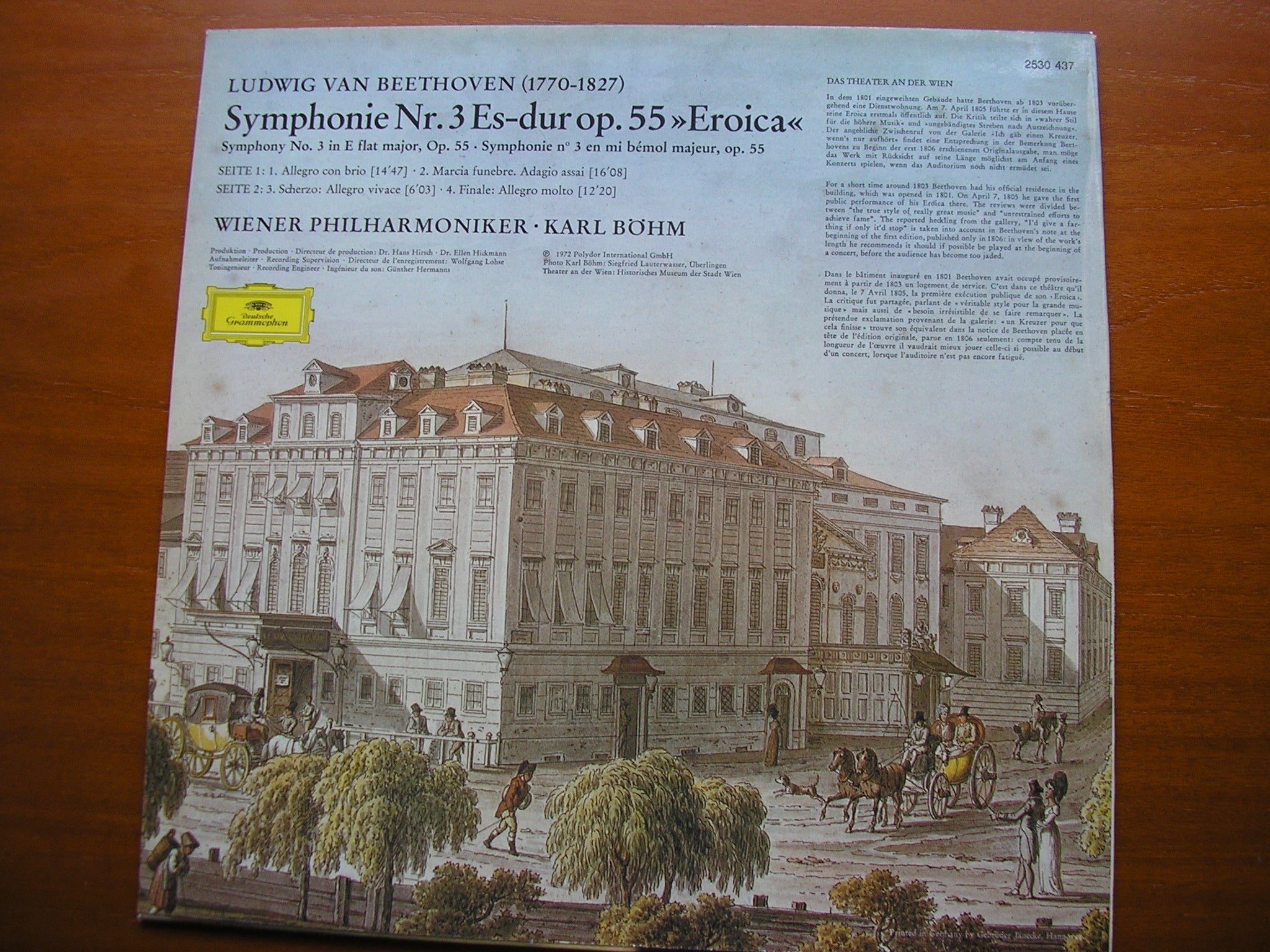 BEETHOVEN: SYMPHONY No. 3 'Eroica'      BOHM / VIENNA PHILHARMONIC     2530 437