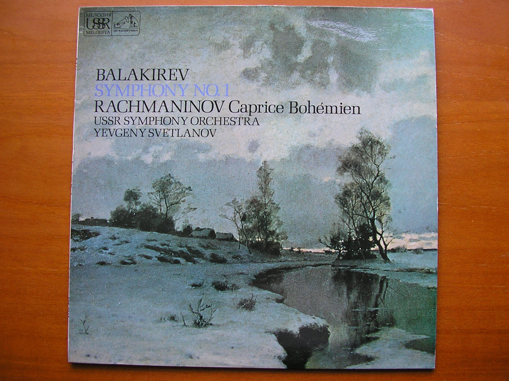 RACHMANINOV: CAPRICE BOHEMIEN / BALAKIREV: SYMPHONY No. 1      SVETLANOV / USSR SYMPHONY     ASD 3315
