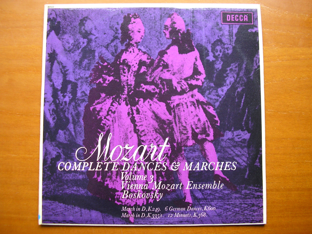 SXL 6133  MOZART: COMPLETE DANCES & MARCHES  Volume 3      BOSKOVSKY /VIENNA MOZART ENSEMBLE      ED1