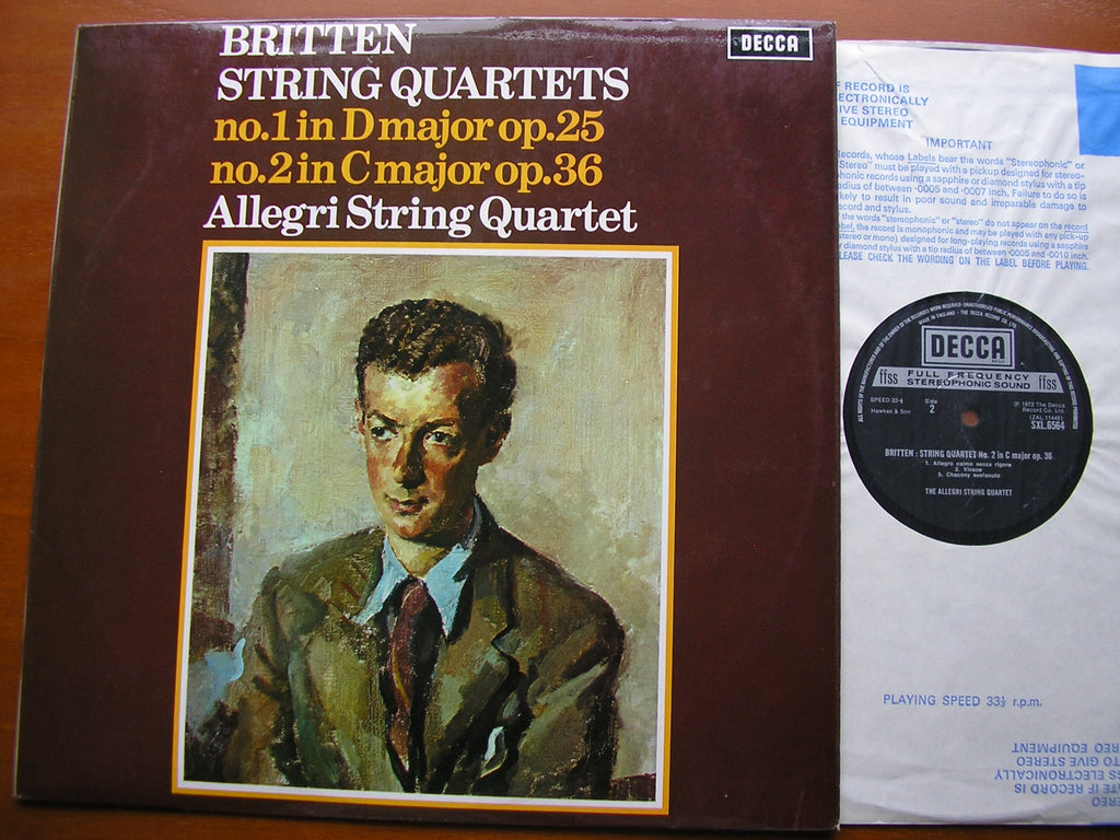 SXL 6564 BRITTEN: STRING QUARTETS Nos. 1 & 2 ALLEGRI STRING QUARTET