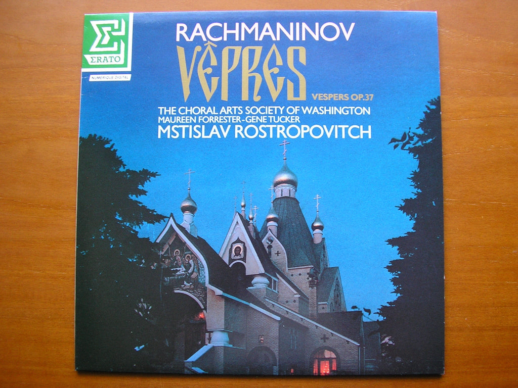 RACHMANINOV: VESPERS      SOLOISTS / WASHINGTON CHOIR / POSTROPOVICH      NUM 75319