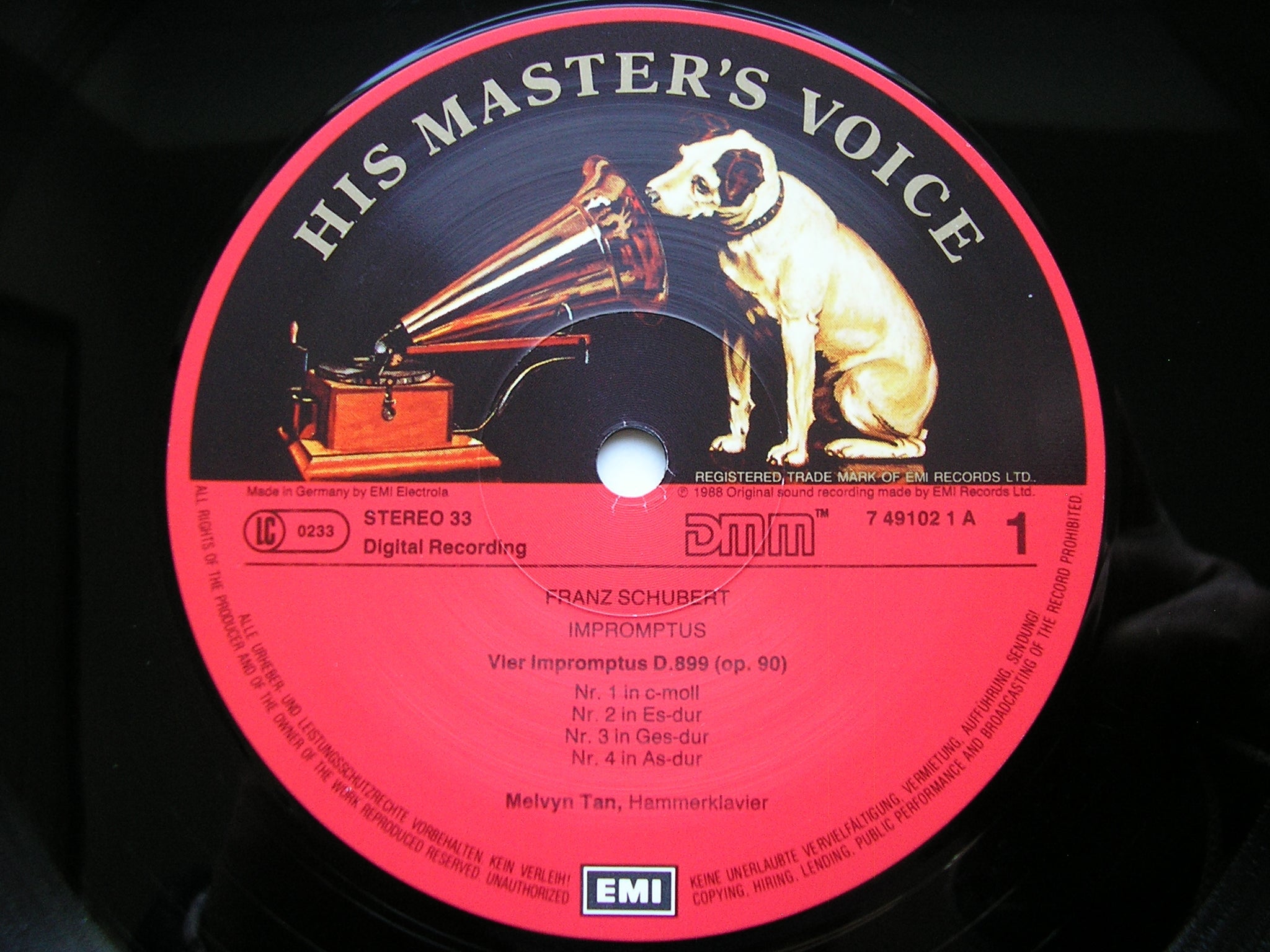 SCHUBERT: IMPROMPTUS  D899  &  D935       MELVYN TAN      7 49102