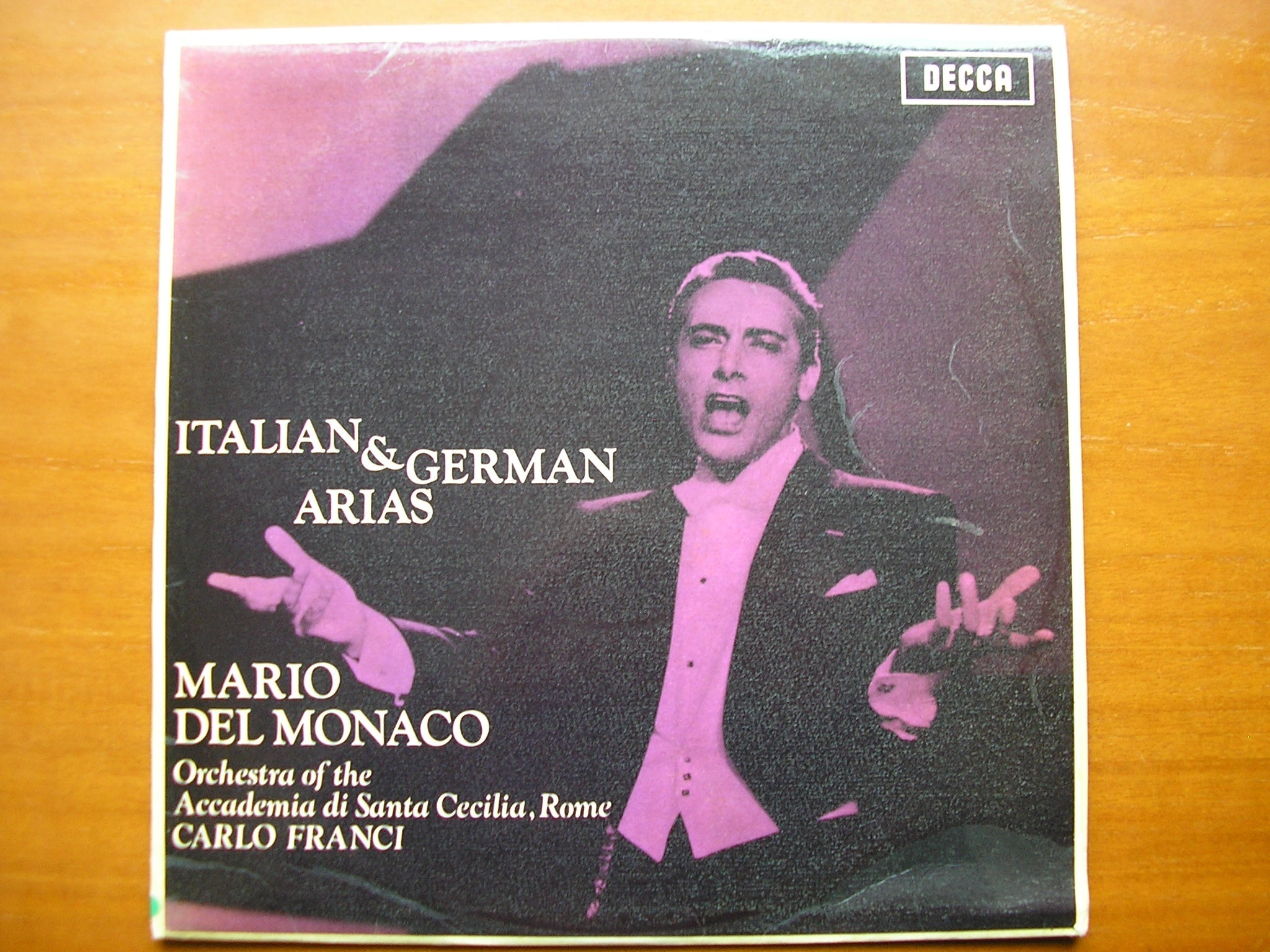 SXL 6140  MARIO DEL MONACO SINGS ITALIAN & GERMAN ARIAS      FRANCI / ACCADEMIA DI SANTA CECILIA     ED2
