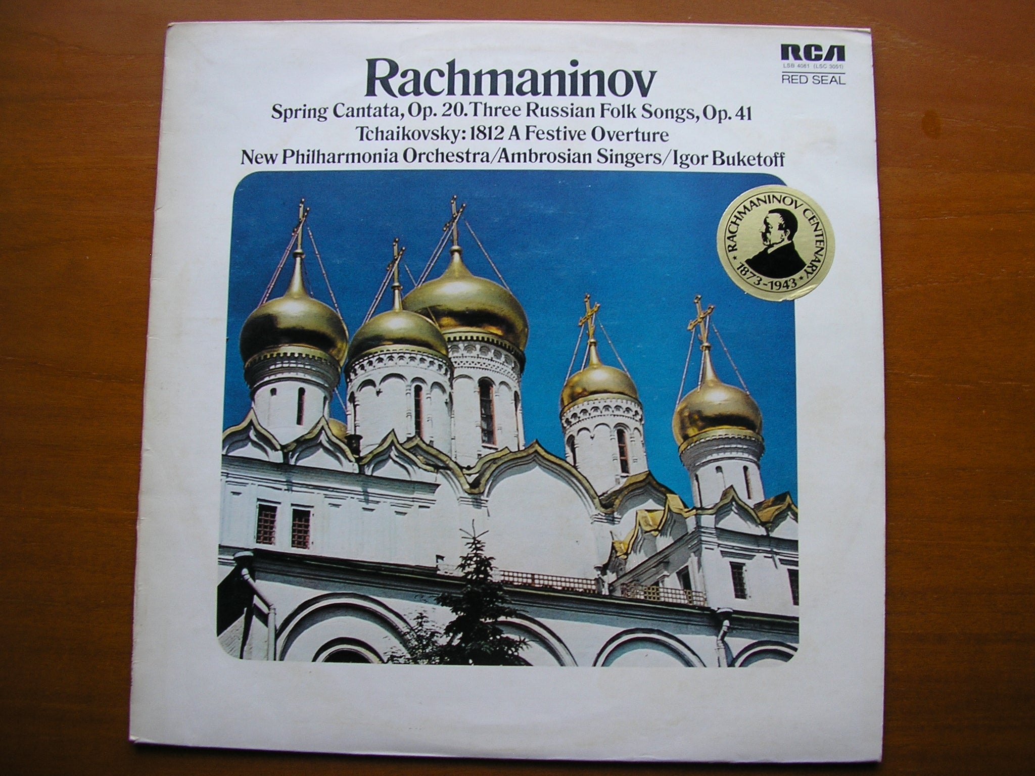 RACHMANINOV: SPRING CANTATA / THREE RUSSIAN SONGS / TCHAIKOVSKY: 1812     SHAW / NEW PHILHARMONIA / BUKETOFF     LSB 4081 /