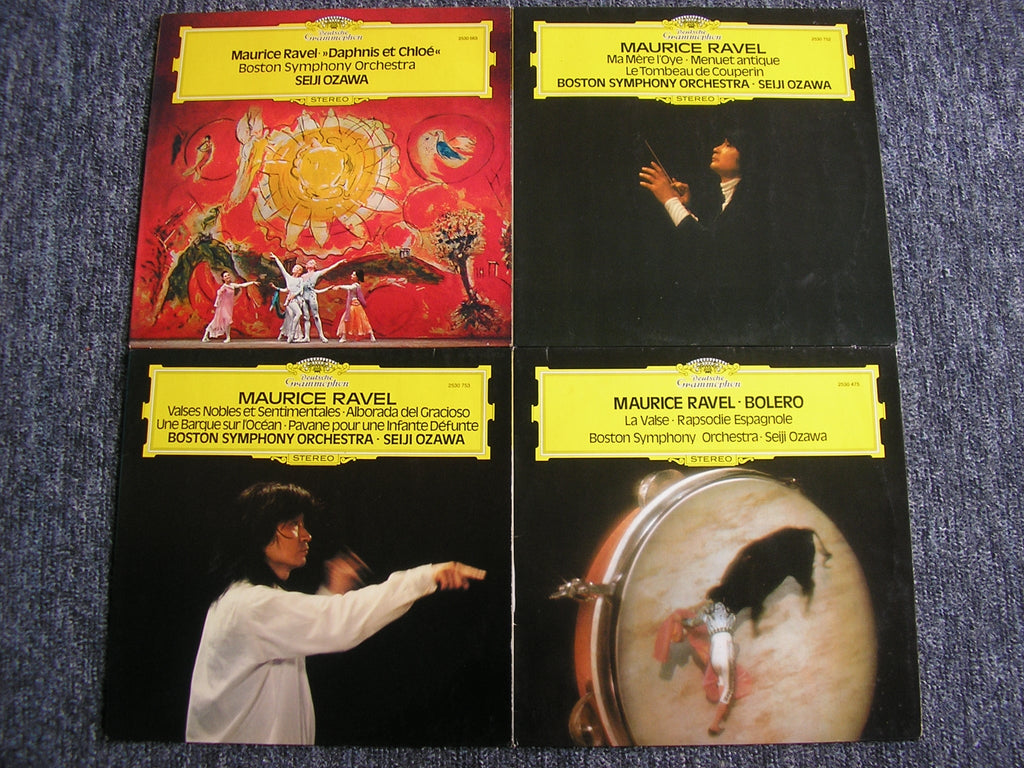 RAVEL: ORCHESTRAL WORKS    OZAWA / BOSTON SYMPHONY    4LP    NM