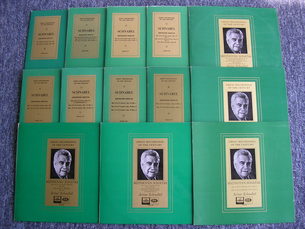 BEETHOVEN: THE COMPLETE PIANO SONATAS     ARTUR SCHNABEL    13 LP SET     COLH 51 - 63
