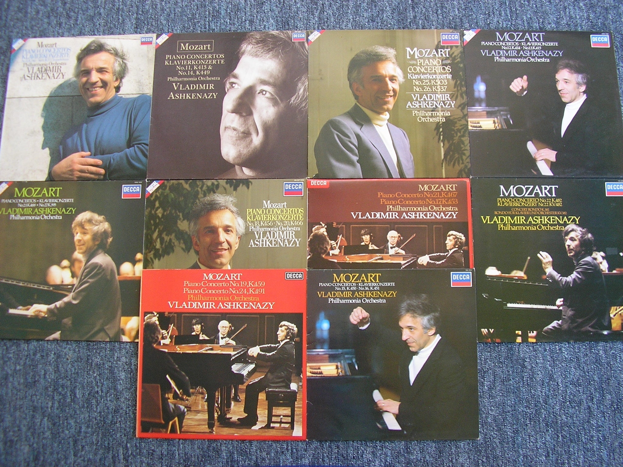 MOZART: THE PIANO CONCERTOS  VLADIMIR ASHKENAZY / PHILHARMONIA Decca  10 LP