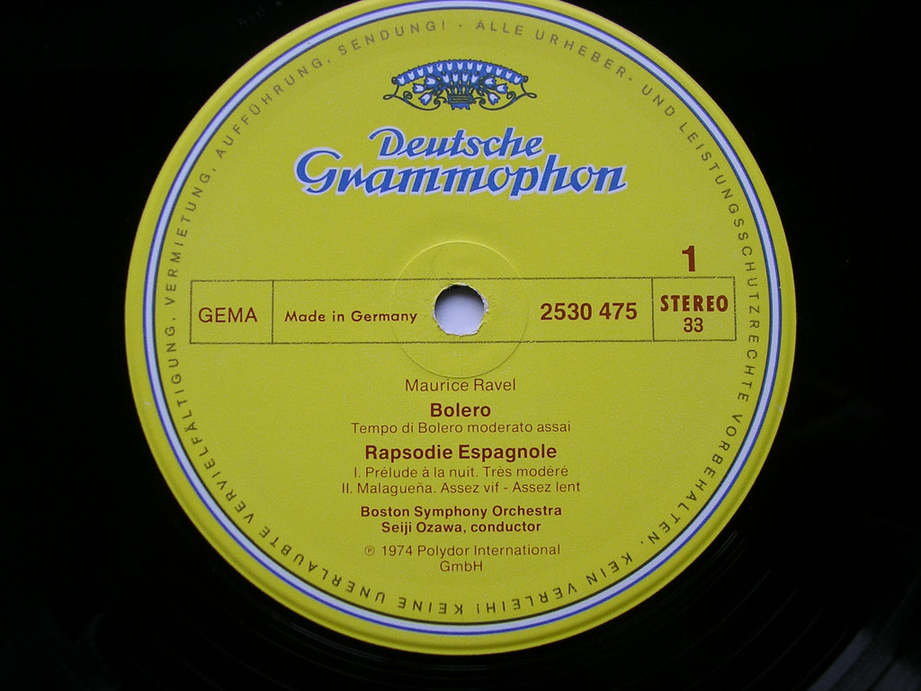 RAVEL: ORCHESTRAL WORKS    OZAWA / BOSTON SYMPHONY    4LP    NM