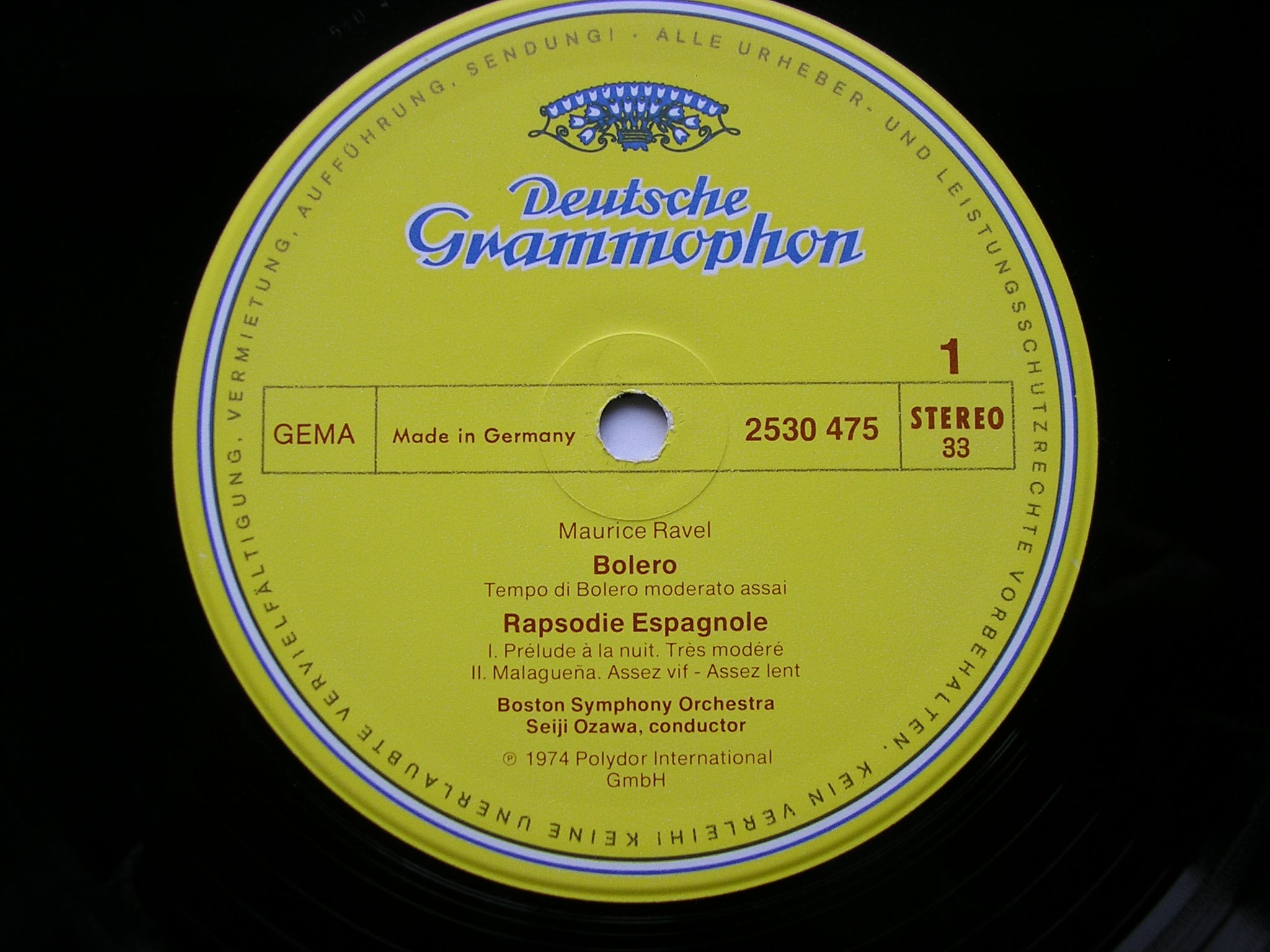 RAVEL: ORCHESTRAL WORKS    OZAWA / BOSTON SYMPHONY    4LP    NM